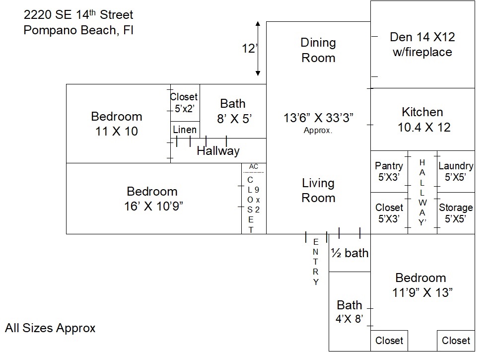 2220 SE 14th Street Pompano Beach FL floor plan